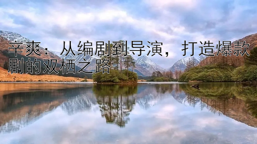 辛爽：从编剧到导演，打造爆款剧的双栖之路