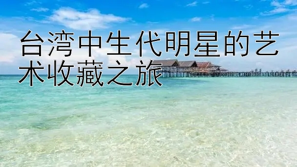 台湾中生代明星的艺术收藏之旅